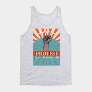 Stop Racism_protest Against Police Brutality. Tank Top